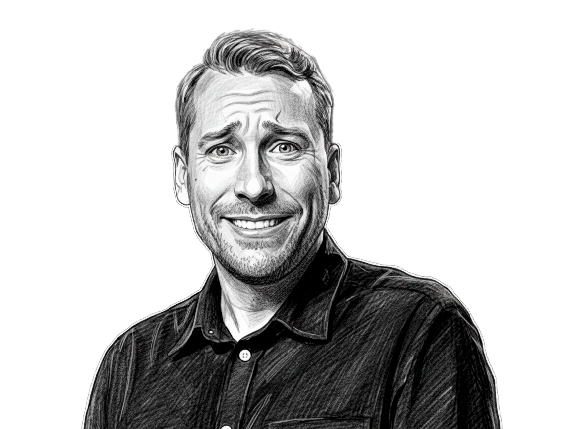 Miehellä on epätoivoinen ilme